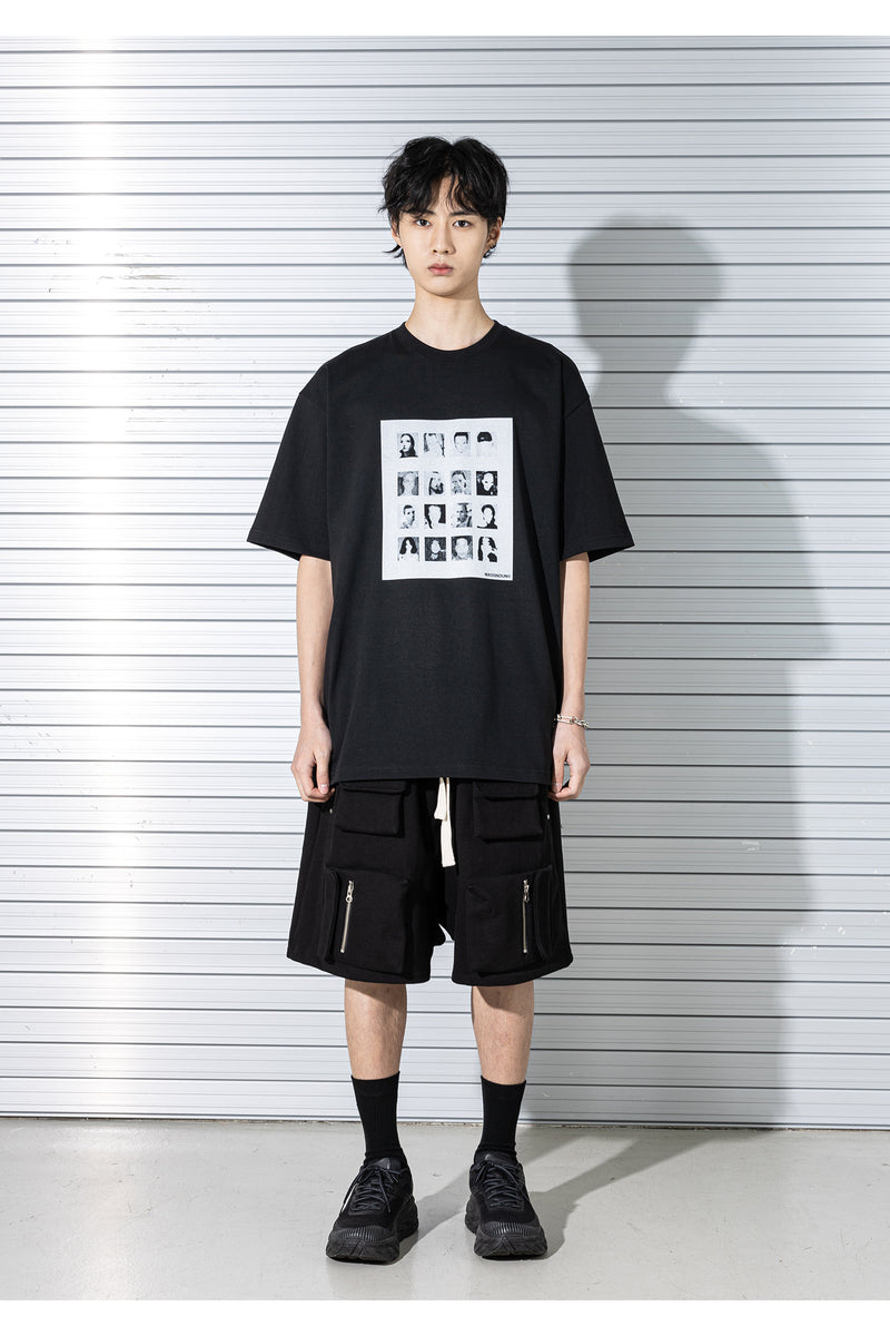 マスノウン(MASSNOUN) MONO GALLERY OVERSIZED T-SHIRTS MSTTS003-BK