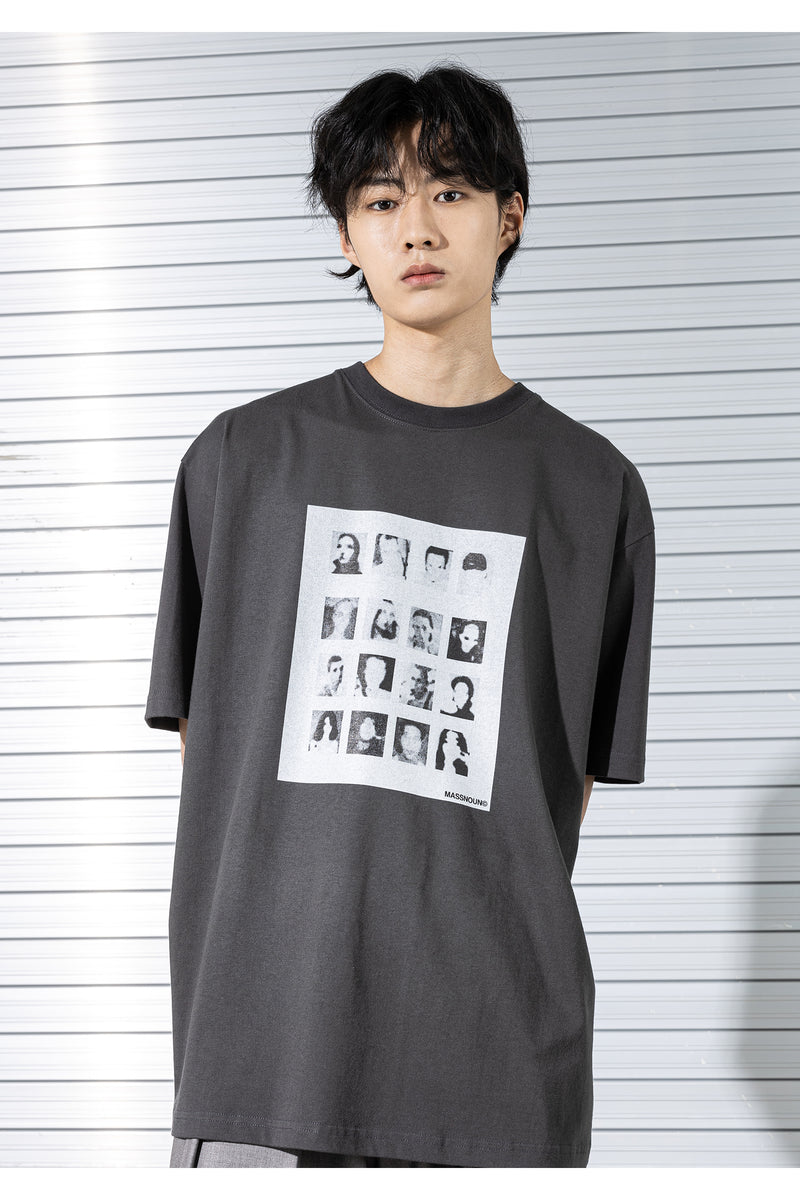 マスノウン(MASSNOUN) MONO GALLERY OVERSIZED T-SHIRTS MSTTS003-DG