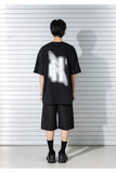 マスノウン(MASSNOUN)  BLACKHOLE OVERSIZED T-SHIRTS MSTTS004-BK