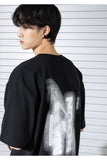 マスノウン(MASSNOUN)  BLACKHOLE OVERSIZED T-SHIRTS MSTTS004-BK