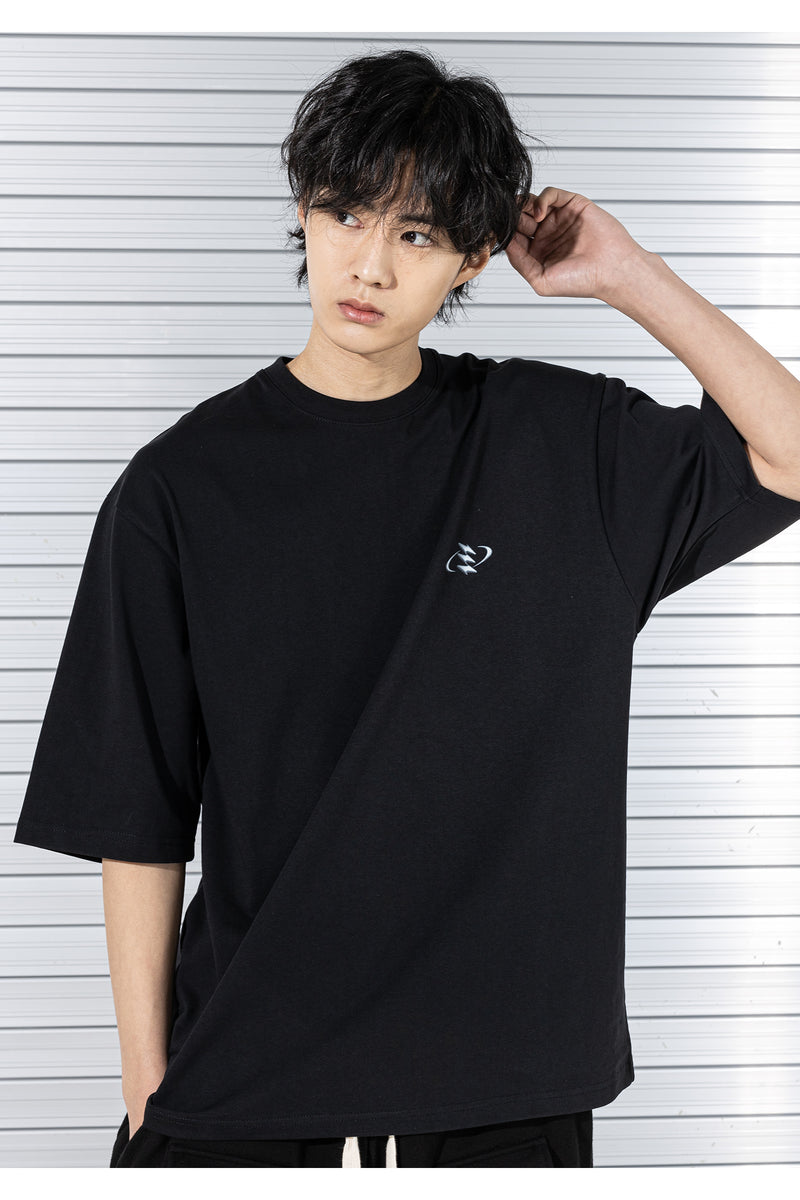 マスノウン(MASSNOUN) 3D MN CIRCLE LOGO T-SHIRTS MSTTS007-BK