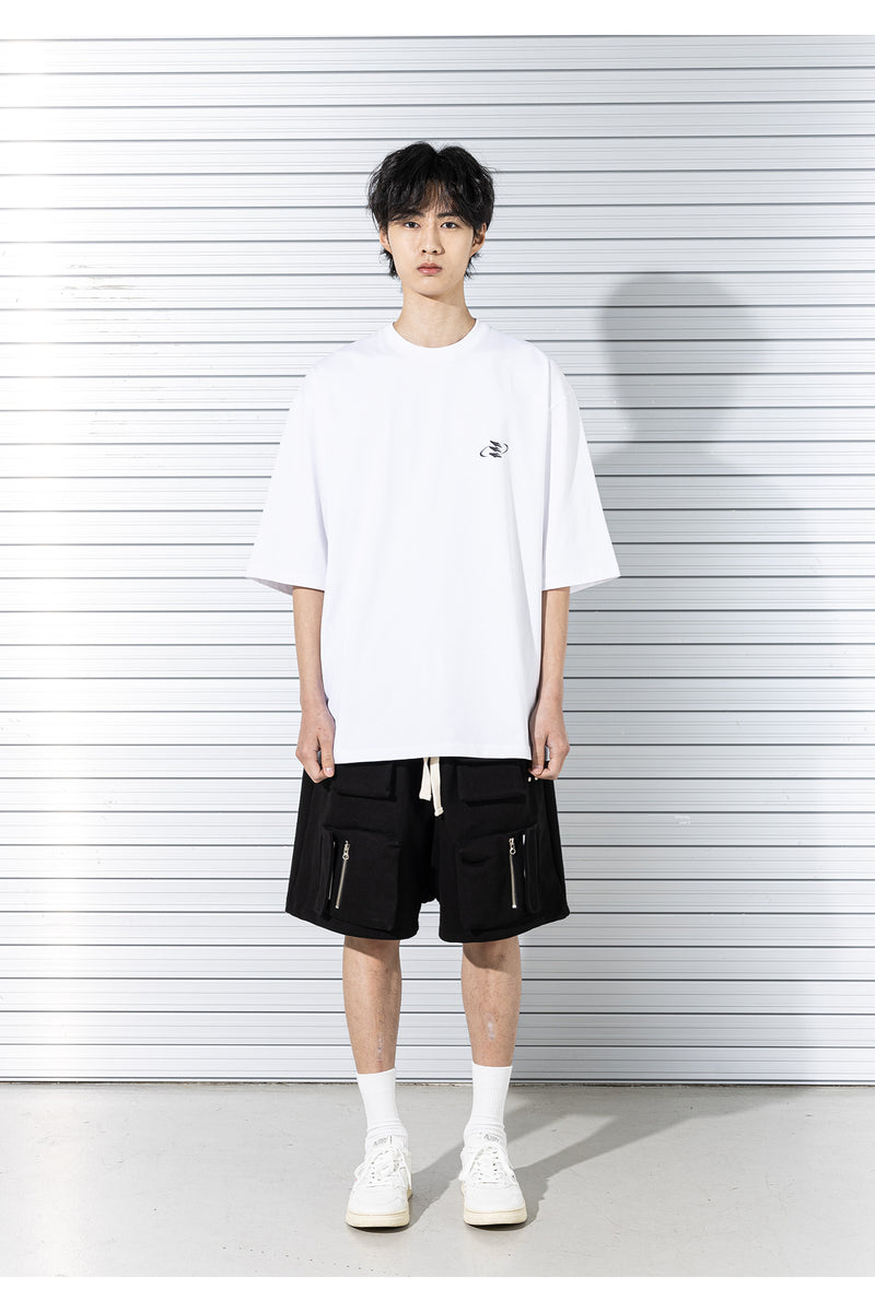 マスノウン(MASSNOUN) 3D MN CIRCLE LOGO T-SHIRTS MSTTS007-WT