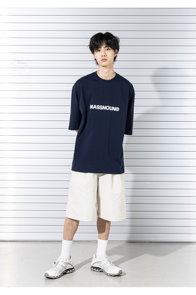 マスノウン(MASSNOUN)  C LOGO OVERSIZED T-SHIRTS MSTTS008-NV