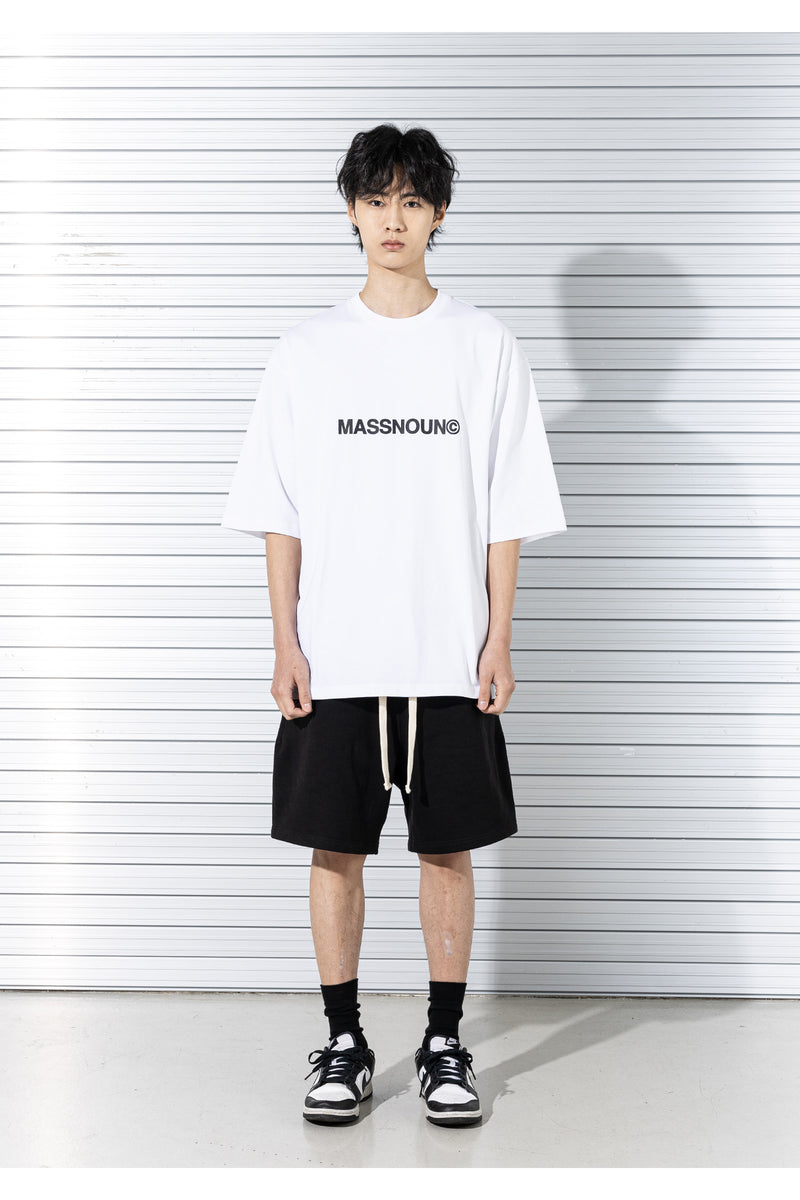マスノウン(MASSNOUN) C LOGO OVERSIZED T-SHIRTS MSTTS008-WT