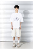 マスノウン(MASSNOUN) SLOTH OVERSIZED T-SHIRTS MSTTS009-WT