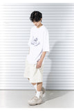 マスノウン(MASSNOUN) SLOTH OVERSIZED T-SHIRTS MSTTS009-WT