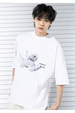 マスノウン(MASSNOUN) SLOTH OVERSIZED T-SHIRTS MSTTS009-WT