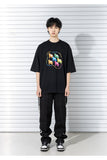 マスノウン(MASSNOUN) NEED BREAK OVERSIZED T-SHIRTS MSTTS010-BK