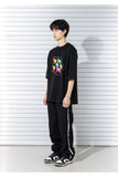 マスノウン(MASSNOUN) NEED BREAK OVERSIZED T-SHIRTS MSTTS010-BK