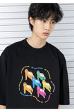 マスノウン(MASSNOUN) NEED BREAK OVERSIZED T-SHIRTS MSTTS010-BK