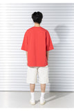 マスノウン(MASSNOUN)  RELAX SLOTH OVERSIZED T-SHIRTS MSTTS011-RD