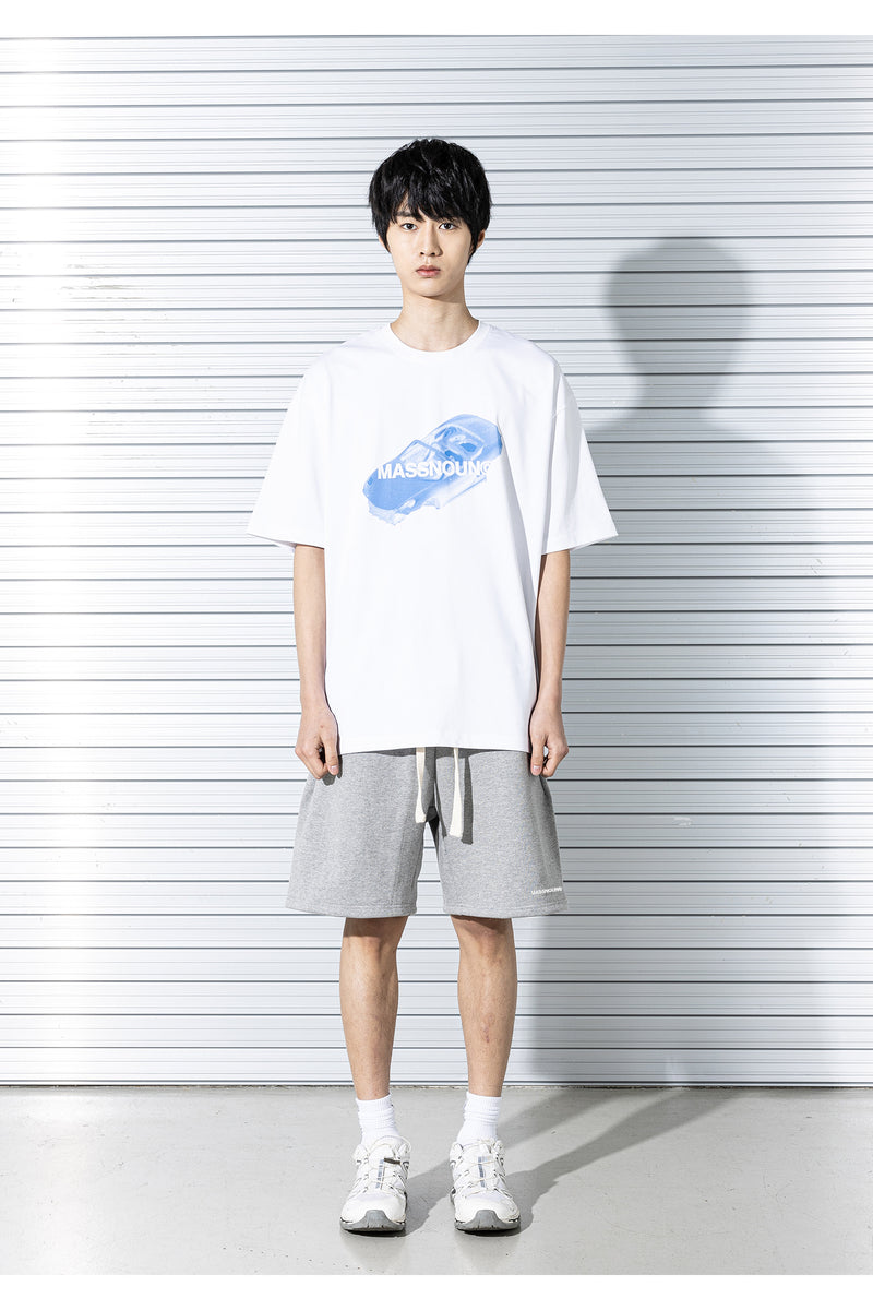 マスノウン(MASSNOUN) FRAME OVERSIZED T-SHIRTS MSTTS013-WT