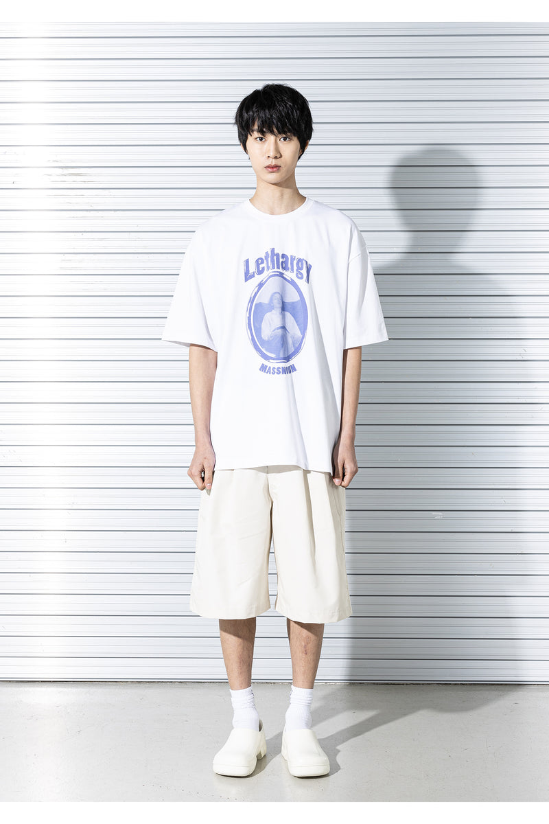 マスノウン(MASSNOUN) LETHARGY OVERSIZED T-SHIRTS MSTTS015-WT