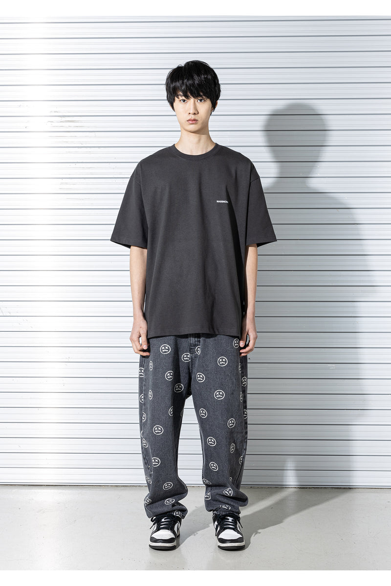マスノウン(MASSNOUN) LAZY BOY OVERSIZED T-SHIRTS MSTTS017-DG
