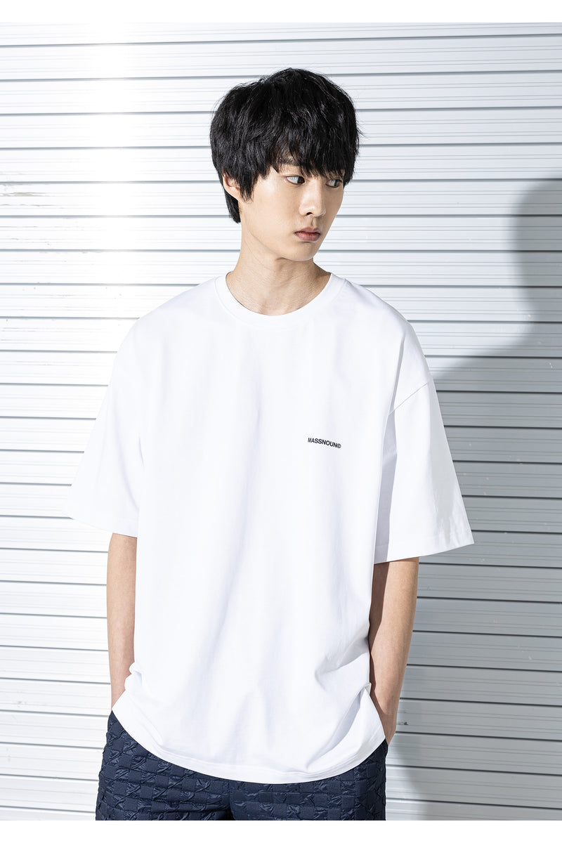 マスノウン(MASSNOUN) LAZY BOY OVERSIZED T-SHIRTS MSTTS017-WT