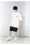 マスノウン(MASSNOUN)  MARKING LOGO OVERSIZED T-SHIRTS MSTTS018-BG
