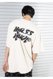 マスノウン(MASSNOUN)  MARKING LOGO OVERSIZED T-SHIRTS MSTTS018-BG