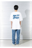 マスノウン(MASSNOUN)   MARKING LOGO OVERSIZED T-SHIRTS MSTTS018-WT