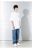 マスノウン(MASSNOUN)   MARKING LOGO OVERSIZED T-SHIRTS MSTTS018-WT