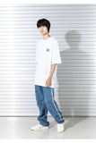 マスノウン(MASSNOUN)   MARKING LOGO OVERSIZED T-SHIRTS MSTTS018-WT