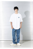 マスノウン(MASSNOUN)   MARKING LOGO OVERSIZED T-SHIRTS MSTTS018-WT