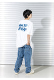 マスノウン(MASSNOUN)   MARKING LOGO OVERSIZED T-SHIRTS MSTTS018-WT