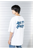 マスノウン(MASSNOUN)   MARKING LOGO OVERSIZED T-SHIRTS MSTTS018-WT
