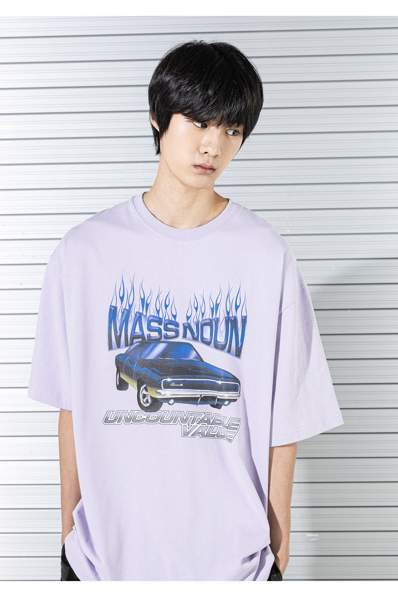 マスノウン(MASSNOUN)  DODGE CHALLENGER OVERSIZED T-SHIRTS MSTTS020-PP
