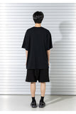 マスノウン(MASSNOUN) IN AND OUT OVERSIZED T-SHIRTS MSTTS022-BK