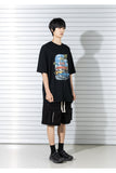 マスノウン(MASSNOUN) IN AND OUT OVERSIZED T-SHIRTS MSTTS022-BK