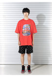 マスノウン(MASSNOUN)  IN AND OUT OVERSIZED T-SHIRTS MSTTS022-RD