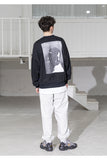 メスノウン(MASSNOUN) CLASSIFICATION OVERSIZED CREWNECK MSZCR001-BK