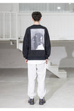 メスノウン(MASSNOUN) CLASSIFICATION OVERSIZED CREWNECK MSZCR001-BK