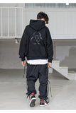 メスノウン(MASSNOUN) BIOHAZARD SYMBOL OVERSIZED HOODY MSZHD001-BK