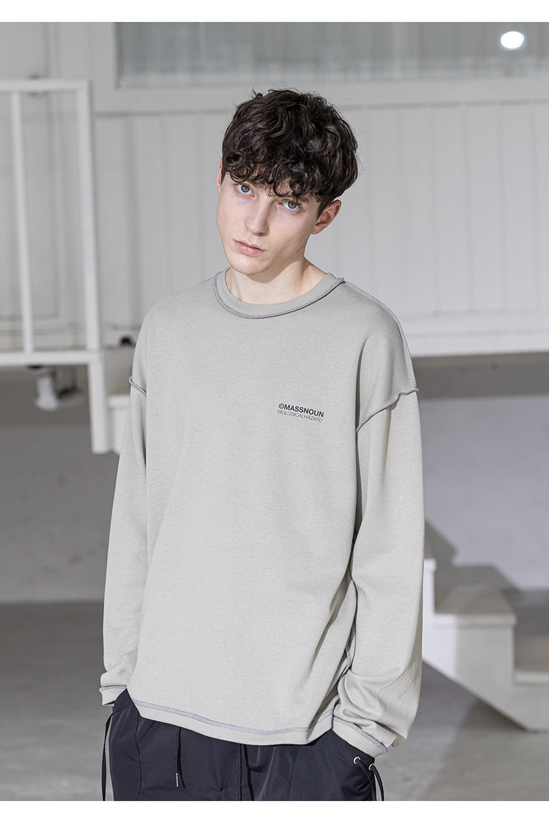 メスノウン(MASSNOUN) CAMPAIGN RAW EDGE OVERSIZED LONG SLEEVE MSZLS001-KK