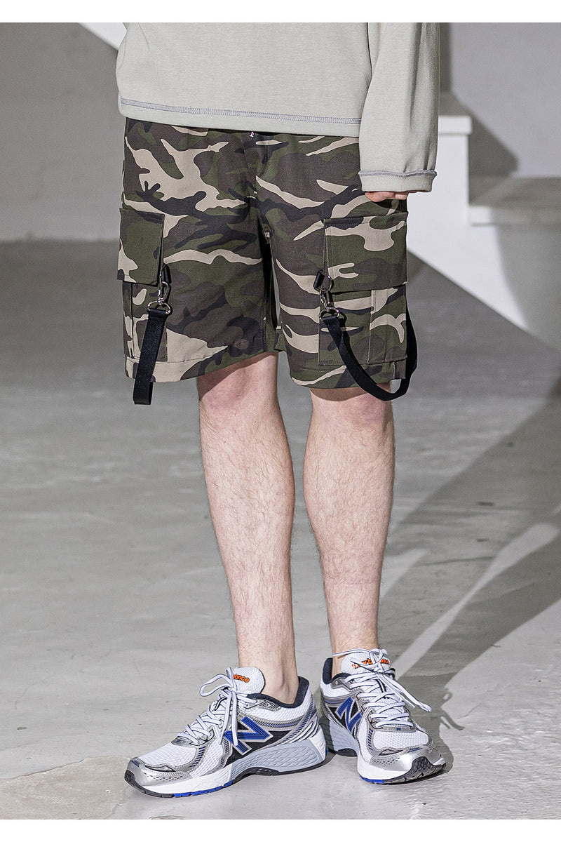 メスノウン(MASSNOUN) D-RING STRAP CARGO SHORT PANTS MSZSP002-CM