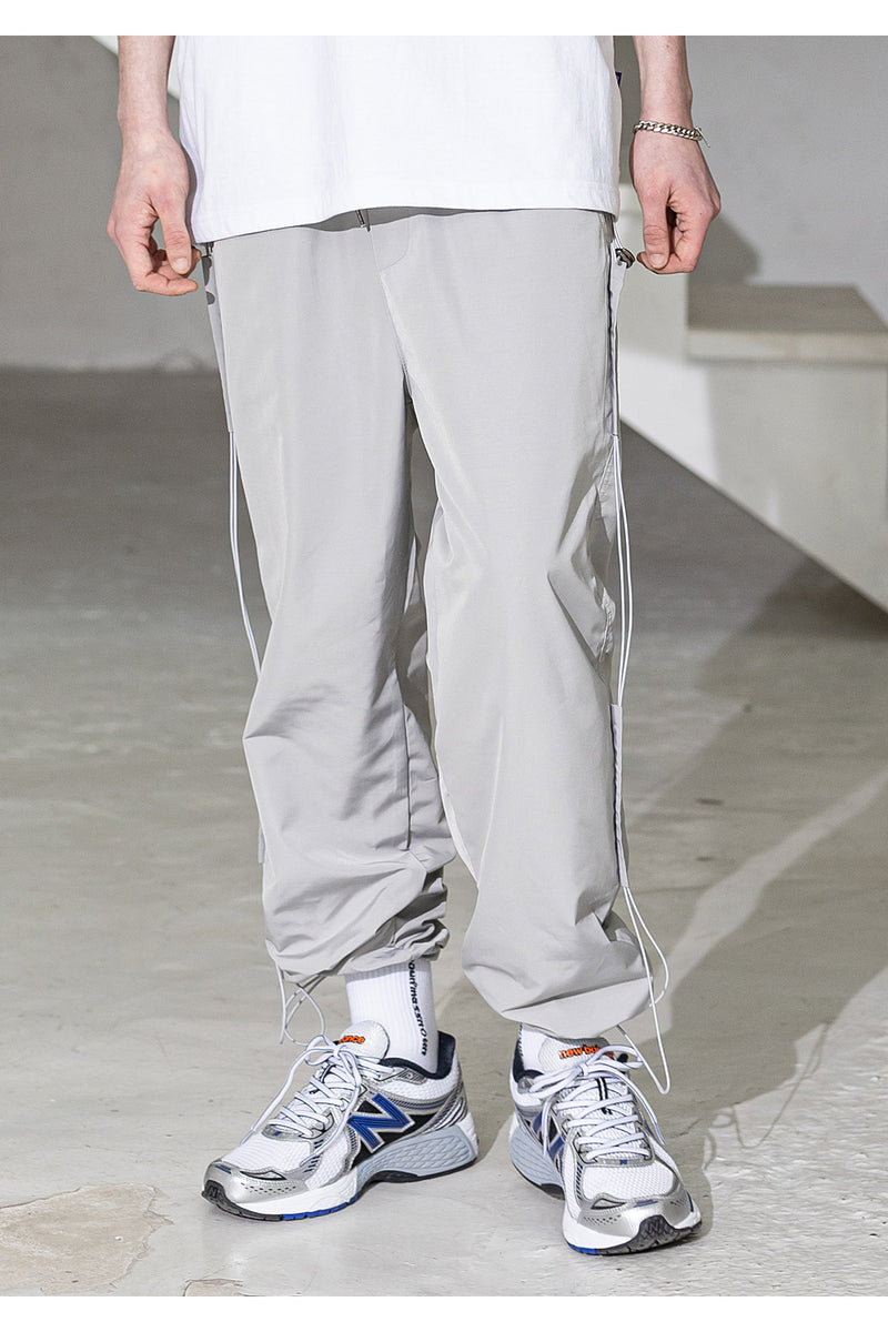 メスノウン(MASSNOUN) SIDE TAP STRING TRACK PANTS MSZTP004-GY
