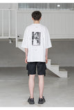 マスノウン(MASSNOUN) SL LOGO BIOHAZARD OVERSIZED T-SHIRTS MSZTS001-WT