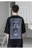 メスノウン(MASSNOUN) BIOLOGICAL GASMASK OVERSIZED T-SHIRTS MSZTS002-BK