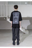 メスノウン(MASSNOUN) BIOLOGICAL GASMASK OVERSIZED T-SHIRTS MSZTS002-BK