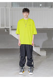 メスノウン(MASSNOUN) CAUTION SMILE OVERSIZED T-SHIRTS MSZTS003-LG