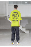 メスノウン(MASSNOUN) CAUTION SMILE OVERSIZED T-SHIRTS MSZTS003-LG