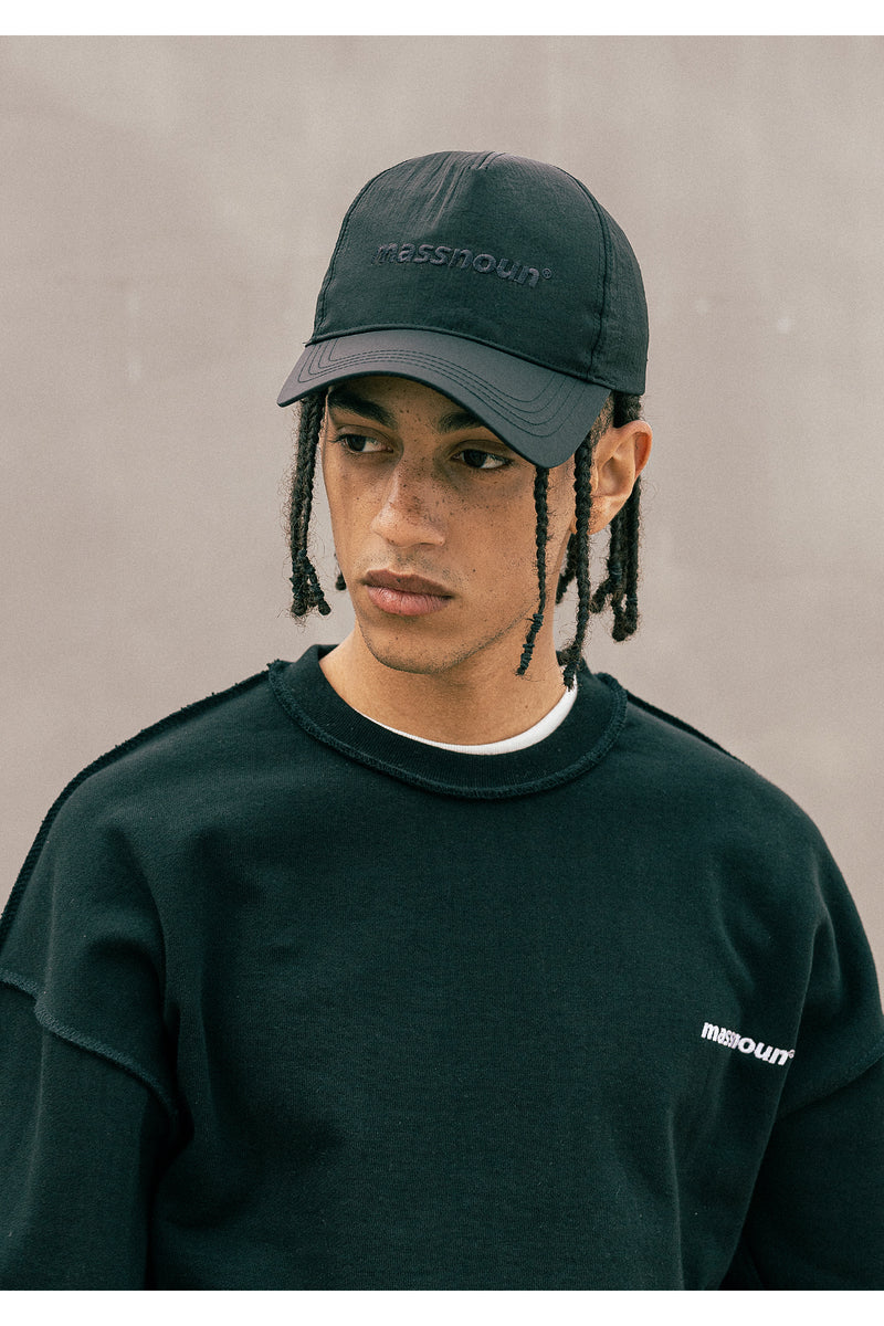 マスノウン(MASSNOUN)  NYLON 5PANNEL CAP MUOAC001-BK