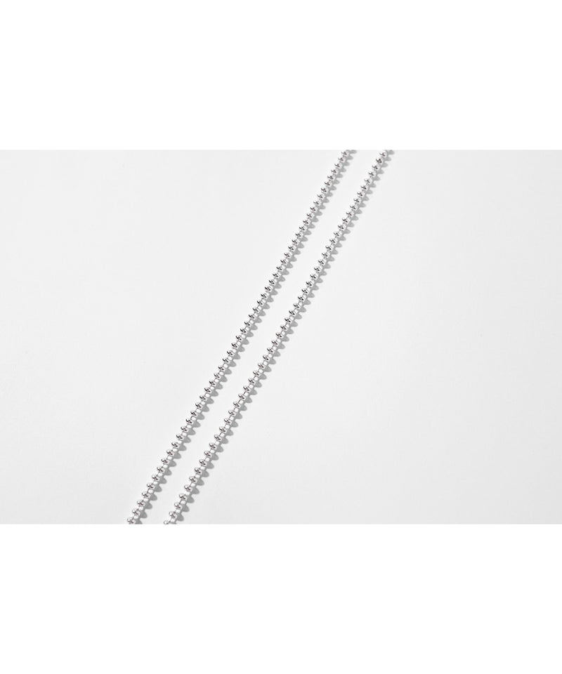 マスノウン(MASSNOUN)  925 SILVER SMILE PENDANT NECKLACE MUOAJ002-SV