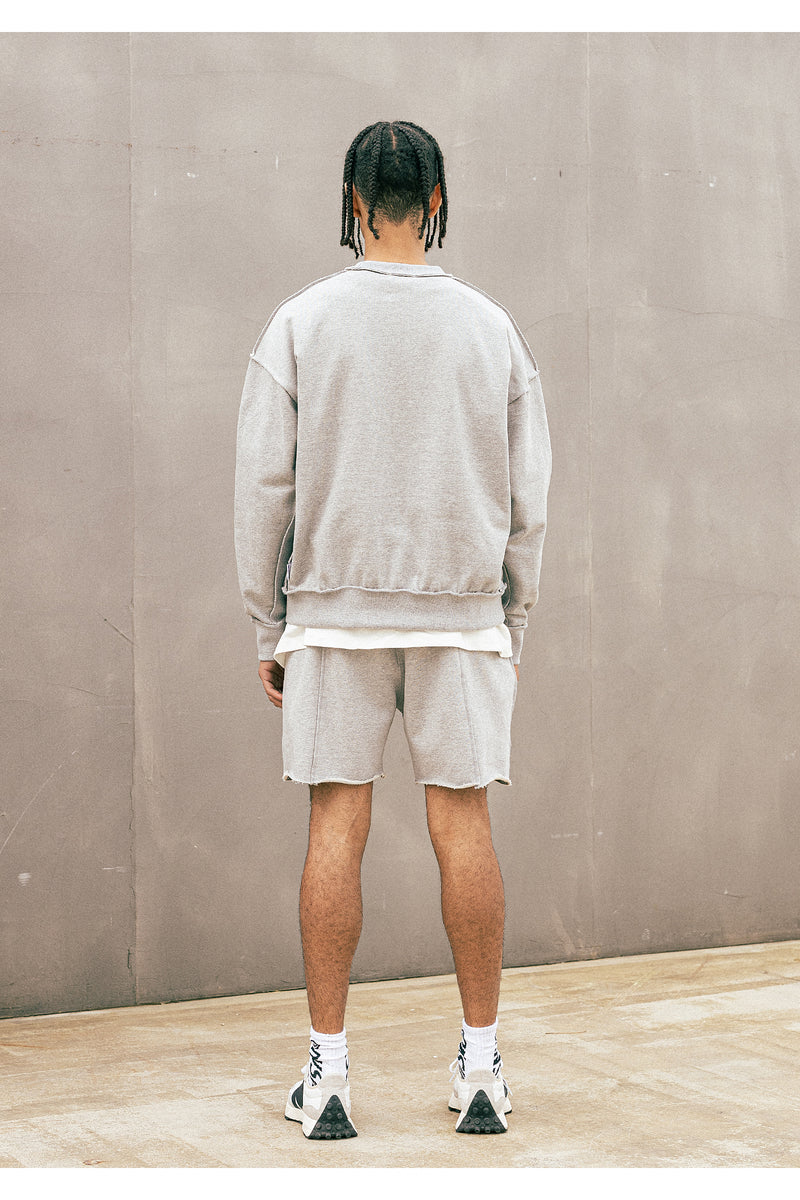 マスノウン(MASSNOUN)  REVERSE HEAVY TRAINING SHORT PANTS MUOSP003-GY