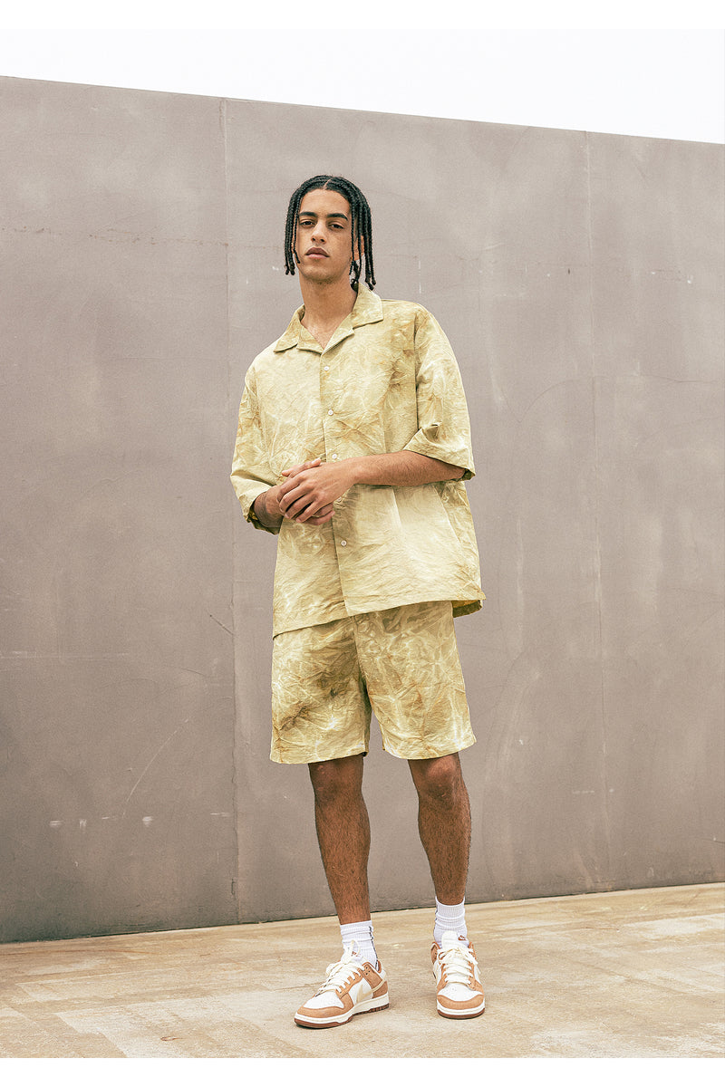 マスノウン(MASSNOUN)   TYE-DYED SHORT PANTS MUOSP005-BG