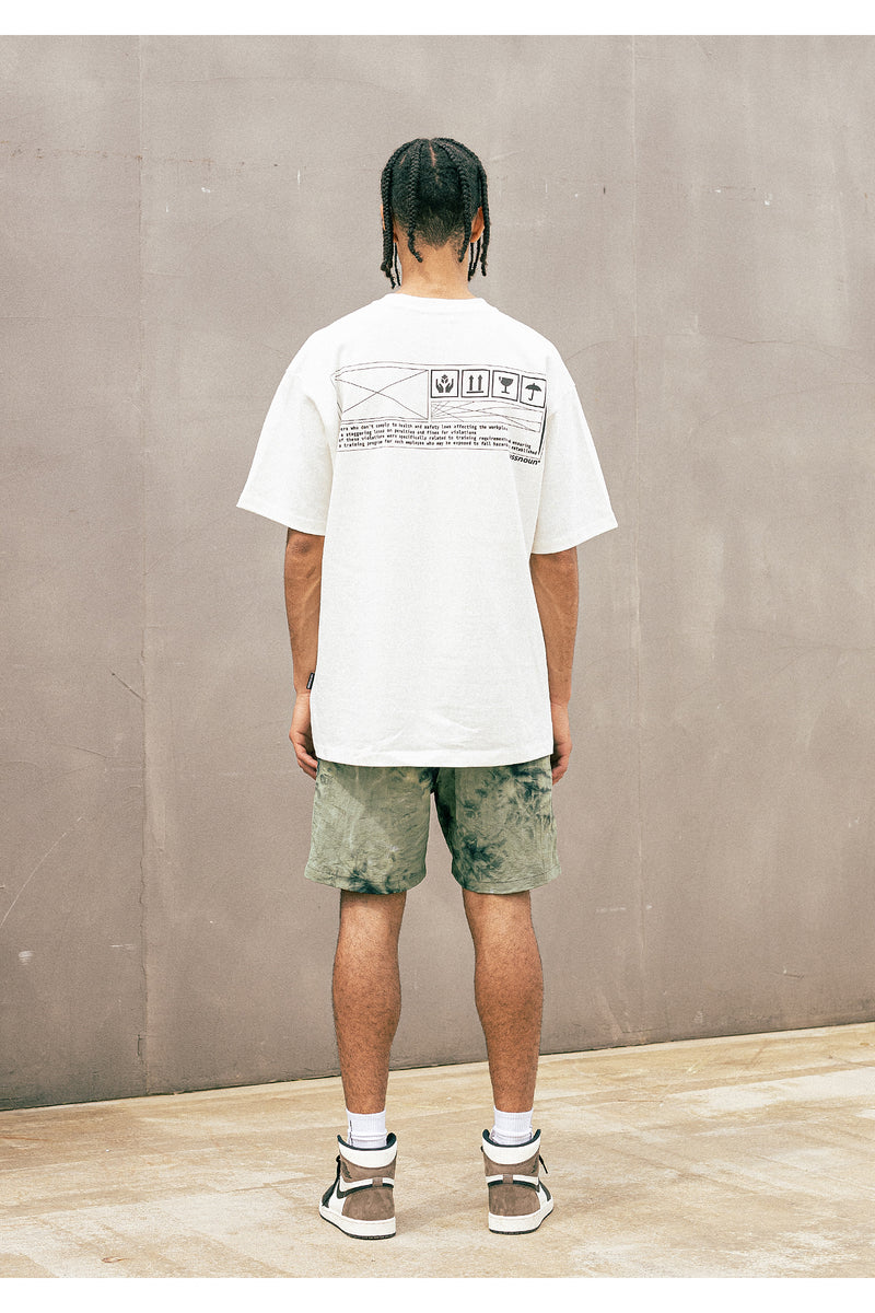 マスノウン(MASSNOUN) TYE-DYED SHORT PANTS MUOSP005-KK