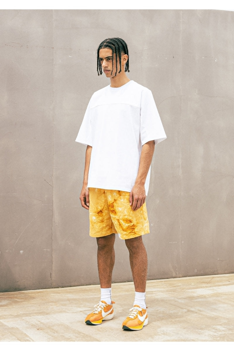 マスノウン(MASSNOUN) TYE-DYED SHORT PANTS MUOSP005-YL