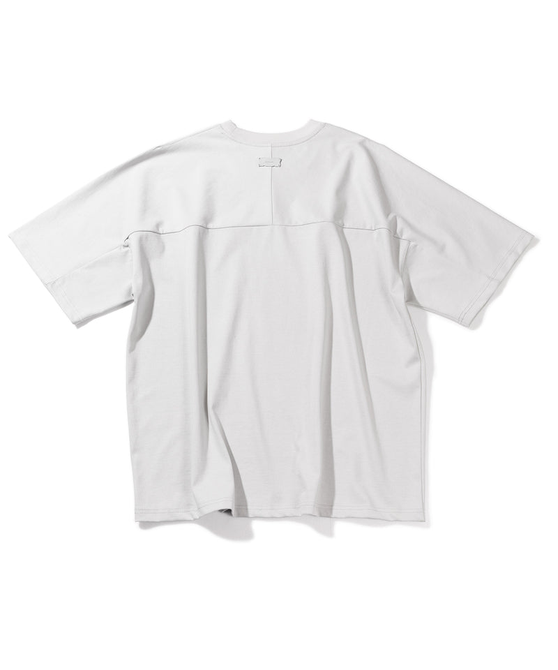 マスノウン(MASSNOUN) INCISION OVERSIZED T-SHIRTS MUOTS001-WT