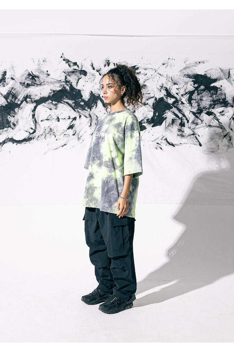 マスノウン(MASSNOUN)  SL LOGO TIE-DYE OVERSIZED T-SHIRTS MUOTS006-GB